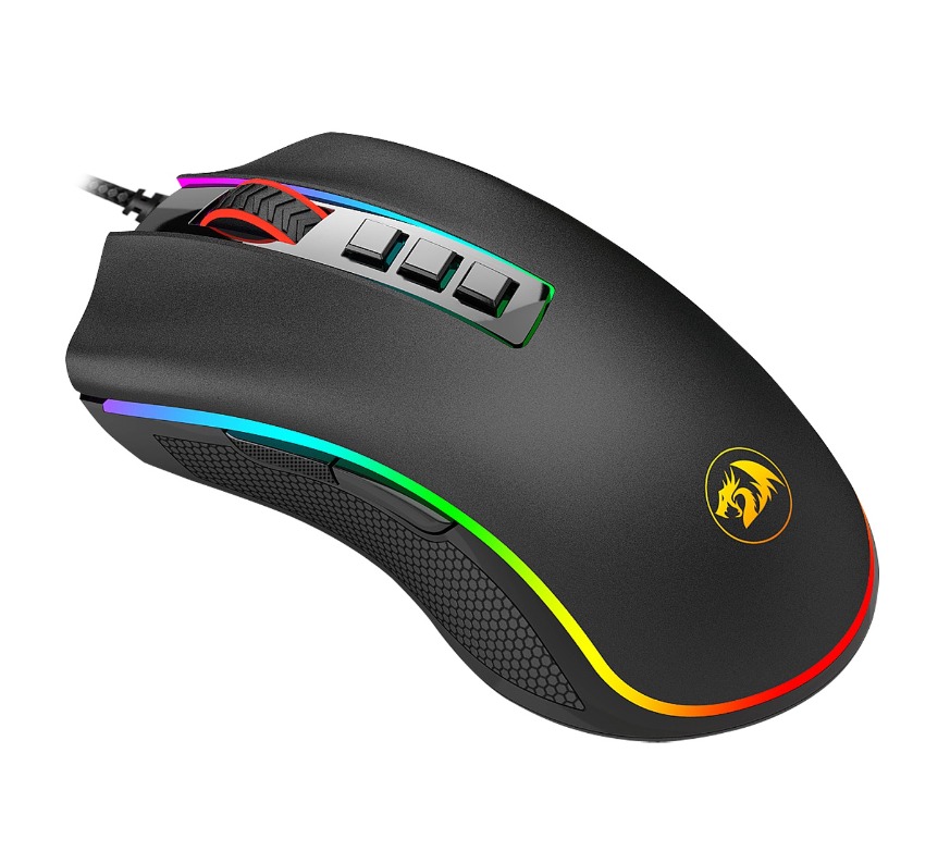 REDRAGON COBRA M711-FPS / MOUSE GAMER RGB / 10,000DPI AJUSTABLE / 7 BOTONES PROGRAMABLES / POLLING RATE AJUSTABLE / CONEXION USB