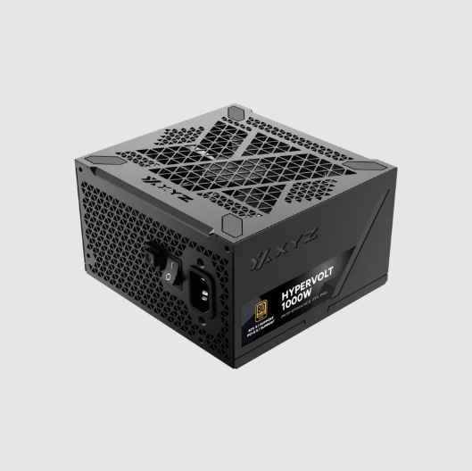 XYZ HYPERVOLT / FUENTE DE PODER DE 1000W / 80+ GOLD / FULL MODULAR / CABLES PLANOS / ABANICO DE 120MM HIBRIDO SILENCIOSO / ATX 3.1 & PCIE 5.1