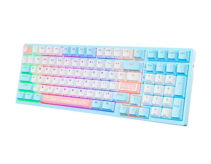 ONIKUMA G38 BLANCO / TECLADO MECANICO CON SWITCH BROWN / CABLE USB-C 1.8M / RGB BACKLIGHT