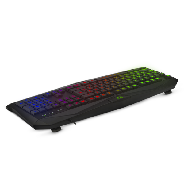 T-DAGGER TANKER RAINBOW T-TGK106 - TECLADO GAMING / ILUMINACION RGB LED 3 COLOR BACKLIGHT / INGLES / NEGRO