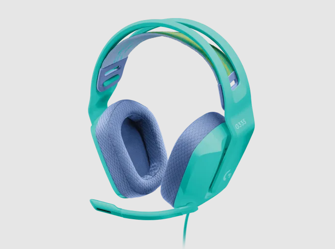 LOGITECH G335 MENTA / AUDIFONO Y MICROFONO ALAMBRICO / CABLE 3.5MM / DTS / COMPATIBLE CON PC, PS4, XBOX, NINTENDO