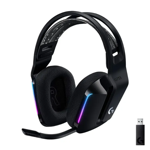 LOGITECH G733 LIGHTSPEED RGB / AUDIFONO CON MICROFONO INALAMBRICO / DTS / COMPATIBLE CON PS4, MAC, PC / COLOR NEGRO