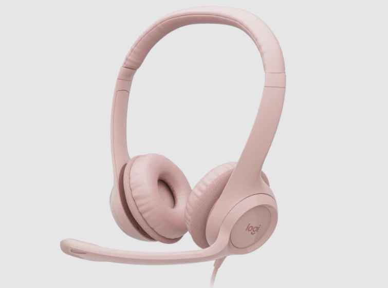 LOGITECH H390 - AUDÍFONOS CON MICRÓFONO USB / SUPRESIÓN DE RUIDO / ESTÉREO / CONTROL DE VOLUMEN / ROSADO