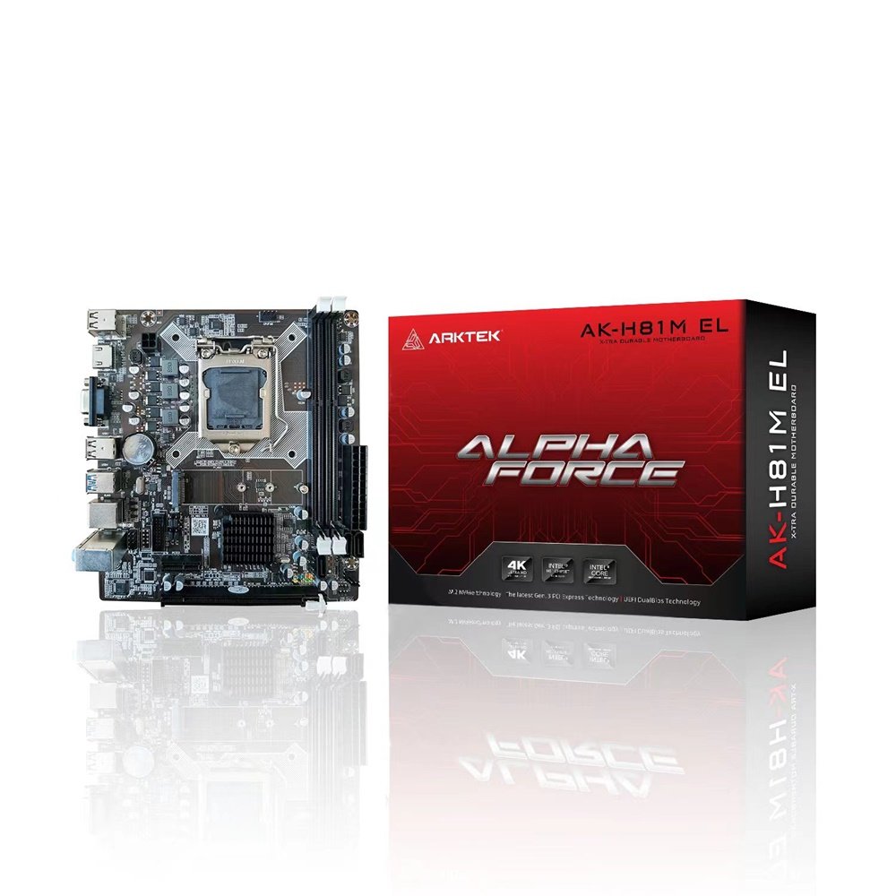 ARKTEK FORCE AK-H61M EL / TARJETA MADRE M-ATX / SOCKET LGA 1155 2DA GENERACION / 2X DDR3 1600MHZ / 1X VGA, 1X HDMI / INTEL DE 2DA Y 3RA GENERACIóN.