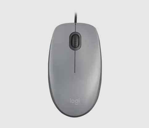 LOGITECH M110 SILENT GRIS - MOUSE USB DE TAMANO NORMAL CON CABLE / SILENCIOSO / ÓPTICA / 1000 DPI / PLUG AND PLAY