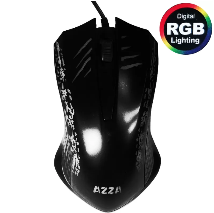 AZZA MSAZ-015 / RATON GAMING RGB / 3 BOTONES PROGRAMABLE / 1K DPI / CONEXION USB