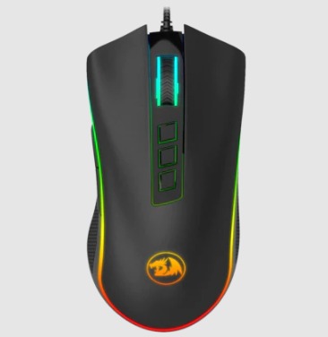REDRAGON COBRA M711-FPS-1 / MOUSE GAMER RGB / 10,000DPI AJUSTABLE / 7 BOTONES PROGRAMABLES / POLLING RATE AJUSTABLE / CONEXION USB