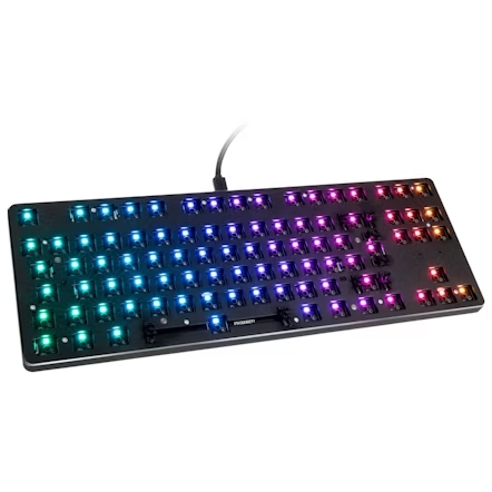 GLORIOUS GMMK / TECLADO CUSTOMIZABLE (NO INCLUYE TECLA) / MODELO TKL RGB / COMPATIBLE CON KEYCAP