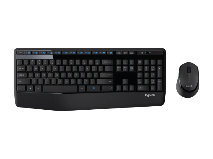 LOGITECH WIRELESS DESKTOP MK345 COMFORT / TECLADO MULTIMEDIA Y RATÓN ÓPTICO INALÁMBRICOS / RECEPTOR USB / NEGRO / ESPAÑOL