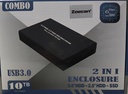 ZOECAN ZO-HD41 - CAJA EXTERNA (ENCLOSURE) PARA DISCO DURO SATA 3.5 - 2.5 HDD 6GPS / USB3.1 / COLOR NEGRO