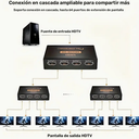 Splitter HDMI 4 Salidas Full HD 1080P 3D