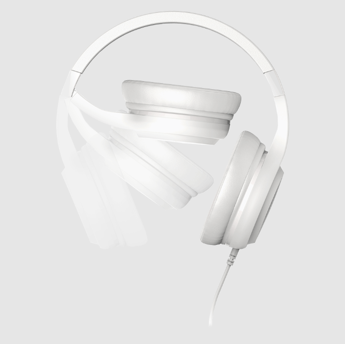 MOTOROLA XT120 / AUDIFONO PLEGABLE CON CABLE / CANCELACION DE RUIDO / COLOR BLANCO / CONEXION 3.5MM