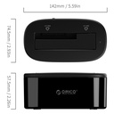 ORICO 6218US3-BK-BP - DOCKING PARA DISCO 2.5 / 3.5 / PLUG AND PLAY / SATA 3.0 / USB 3.1 TYPE-B / COLOR NEGRO