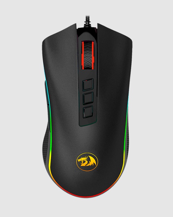 REDRAGON COBRA M711 / MOUSE GAMER RGB / 10K DPI ADJUSTABLE / 20G / 8 BOTONES PROGRAMABLES / POLLING RATE AJUSTABLE / CONEXION USB