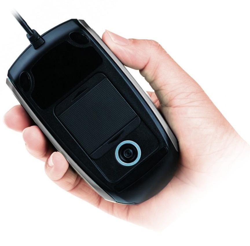 GENIUS CAM MOUSE ALL-IN-ONE MOUSE & CAMERA - CAPTURE 2.0M HD CAM / VIDEO / 1,200 DPI BLUEEYE / USB / BLACK