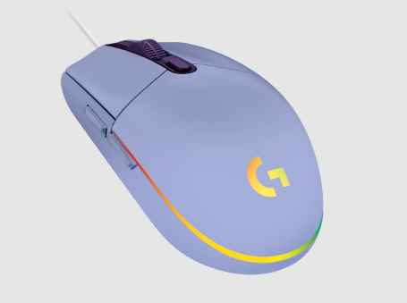LOGITECH G203 LIGHTSYNC LILA / 6 BOTON PROGRAMABLE / 8K DPI / FULL SPECTRUM RGB / CONEXION USB