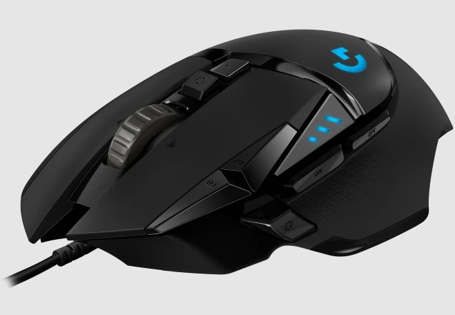 LOGITECH G502 HERO GAMING / MOUSE PARA JUEGO CON RGB AJUSTABLE / 11 BOTONES PROGRAMABLE / 5 PESAS DE 3.6G SISTEMA DE PESAS AJUSTABLE / 400IPS / 16.000