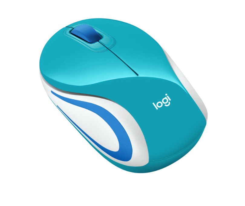 LOGITECH M187 MINI - RATON INALAMBRICO / COLOR VERDE AZULADO