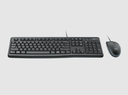 LOGITECH MK120 - TECLADO & RATÓN ÓPTICO / RESISTENTE A SALPICADURAS / INGLES / NEGRO / USB