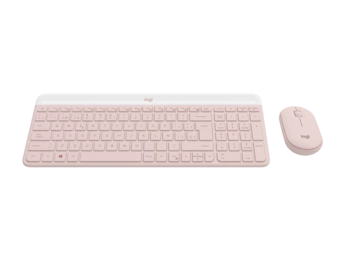 LOGITECH SLIM COMBO MK470 (ROSE) /TECLADO MULTIMEDIA Y RATÓN ÓPTICO INALÁMBRICOS / RECEPTOR USB / NEGRO / ESPAÑOL