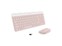 LOGITECH SLIM COMBO MK470 (ROSE) /TECLADO MULTIMEDIA Y RATÓN ÓPTICO INALÁMBRICOS / RECEPTOR USB / NEGRO / ESPAÑOL