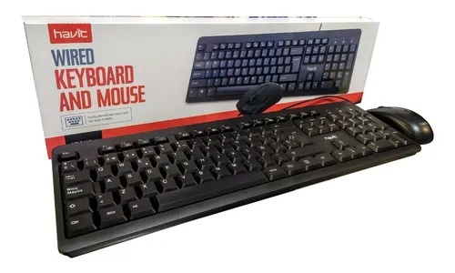 COMBO TECLADO RATON HVIT CON CABLE