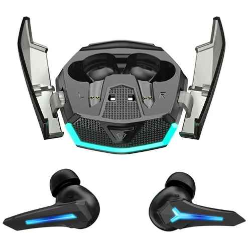 CELEBRAT W54 NEGRO / AURICULARES GAMING BLUETOOTH / SUPRESION DE RUIDO AMBIENTAL ACTIVA / HASTA 6.5 HORAS DE USO / BASE DE CARGA TIPO-C