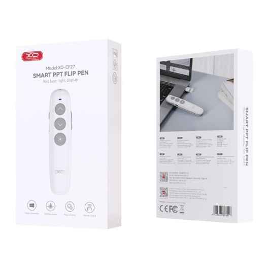 XO CF27 - PUNTERO / LASER ROJO / ADAPTADOR DE TIPO C / COLOR BLANCO