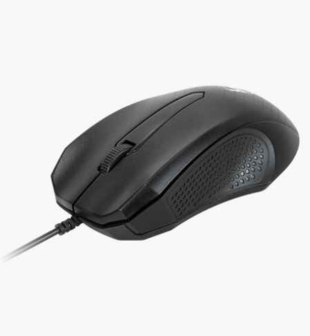 XTECH XTM-165 - RATON OPTICO / 3 BOTONES CON CABLE / 1000DPI / USB 2.0 / NEGRO