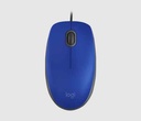 LOGITECH M110 SILENT AZUL - MOUSE USB DE TAMANO NORMAL CON CABLE / SILENCIOSO / ÓPTICA / 1000 DPI / PLUG AND PLAY