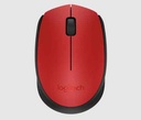 LOGITECH M170 / RATÓN ÓPTICO INALÁMBRICO / 2.4GHZ / NANO RECEPTOR USB / COLOR ROJO