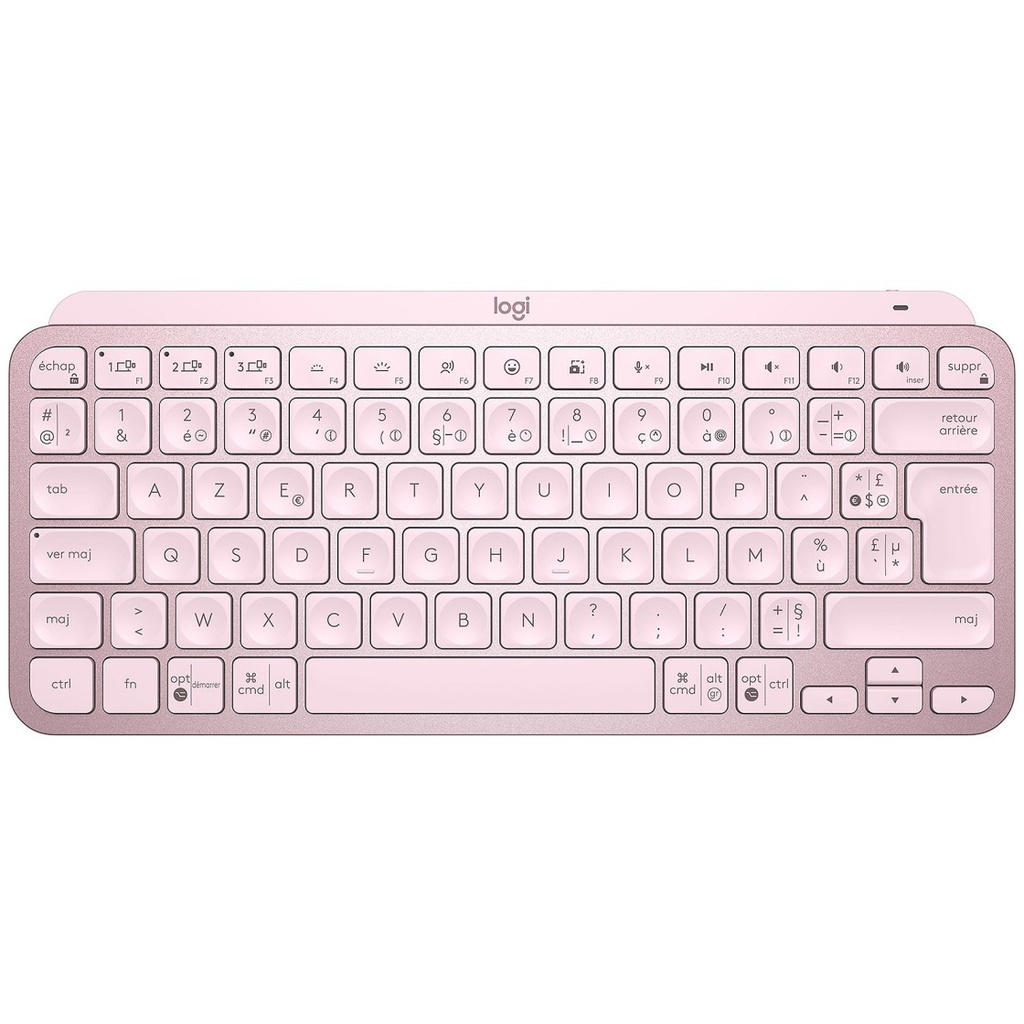 LOGITECH MX KEYS MINI (ROSE) / TECLADO INALAMBRICO & BLUETOOTH ILUMINADO / MINIMALISTA / IDIOMA ESPAÑOL
