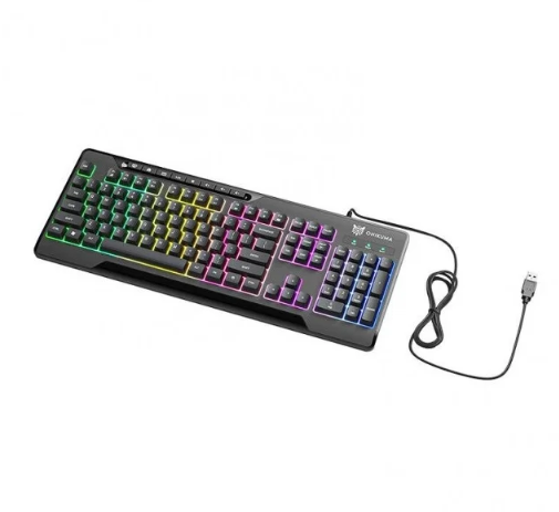 ONIKUMA G32 / TECLADO GAMING RGB DE MEMBRANA / SILENCIOSO / DISEÑO ERGONOMICO / CONTROL MULTIMEDIA / CABLE USB 2.0 / 104 TECLAS