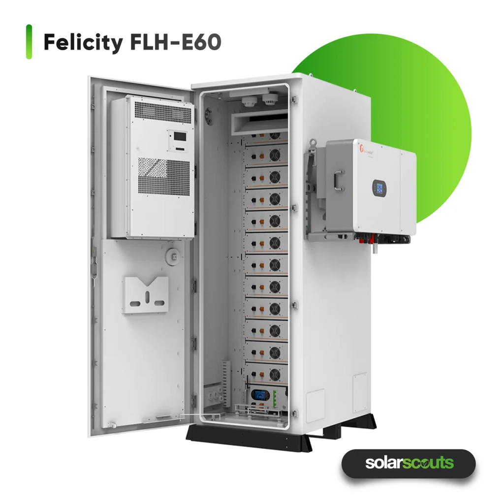 Inversor Serie IVGM 50Kw y Bateria LFP Bajo Voltaje Serie FLH 60Kwh