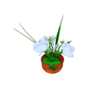 Arreglo floral Arificial en maceta pequeña