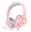 ONIKUMA X16 - AUDIFONO GAMING RGB / 40MM / USB 2.0 / 3.5 CONECTOR / 2METROS / COLOR ROSADO