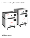 BATERIA MUST  2 AND 1 CON INVERSOR DE 6000 W Peso 135 KG
