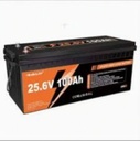 BATERIAS KINGMOX 25.6V 100 AH PESO:26.76 KG